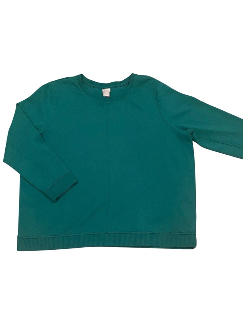 Chico's size 4 Teal Green Crewneck Sweatshirt